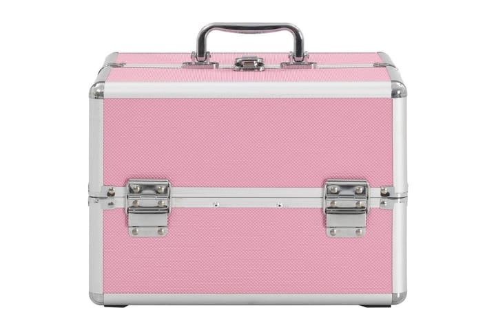 Meikkikotelo 22x30x21 cm pinkki alumiini - Pinkki - Piensäilytys