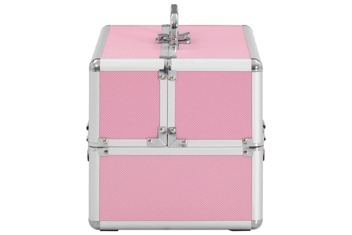 Meikkikotelo 22x30x21 cm pinkki alumiini - Pinkki - Piensäilytys