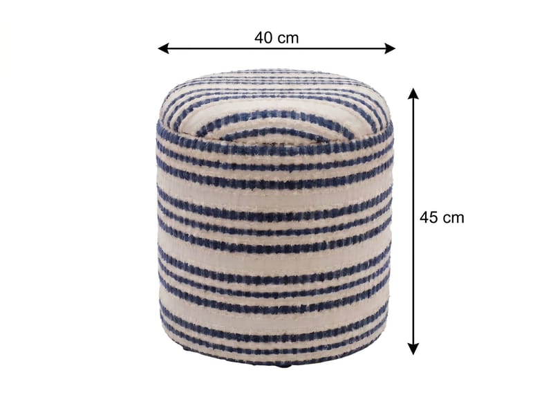 Öster pyöreä säilytysrahi puuvillasta - beige, tummansininen - Säilytys - Piensäilytys - Säilytyskorit
