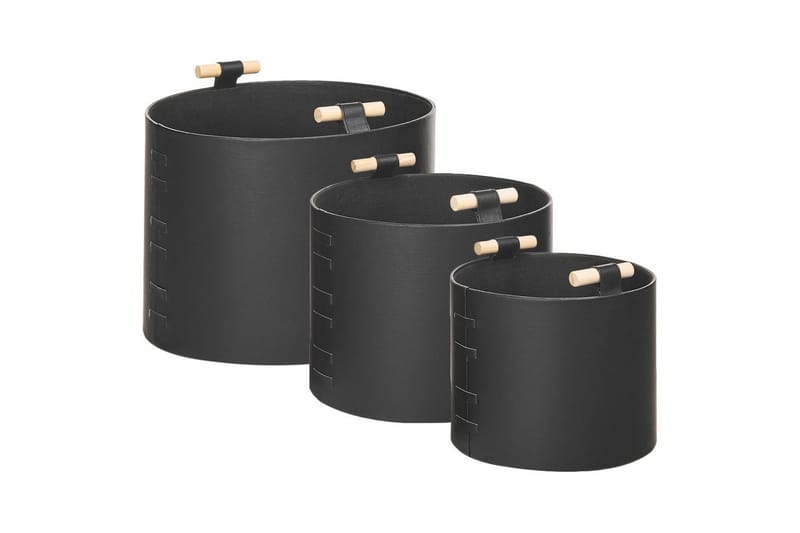 Kori Aram 3 kpl Musta - Musta - Säilytys - Piensäilytys - Säilytyskorit
