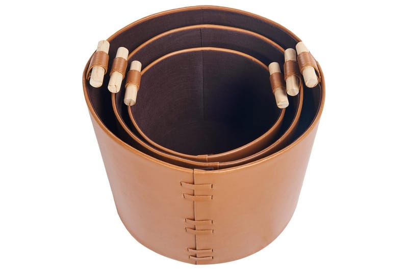 Kori Aram 3 kpl Ruskea - Ruskea - Säilytys - Piensäilytys - Säilytyskorit