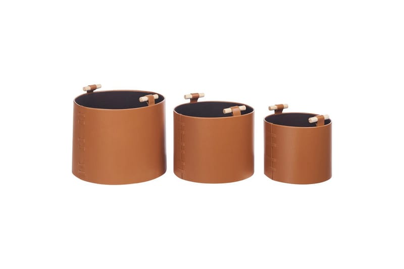 Kori Aram 3 kpl Ruskea - Ruskea - Säilytys - Piensäilytys - Säilytyskorit