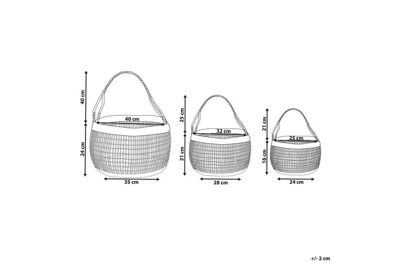 Kori Arapaima 3 kpl - Säilytys - Piensäilytys - Säilytyskorit