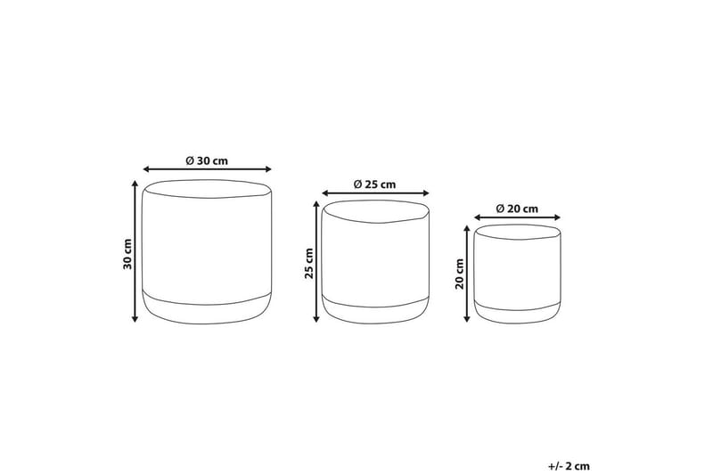 Kori Basima setti, 3 kpl Beige, valkoinen - Beige, valkoinen - Säilytys - Piensäilytys - Säilytyskorit