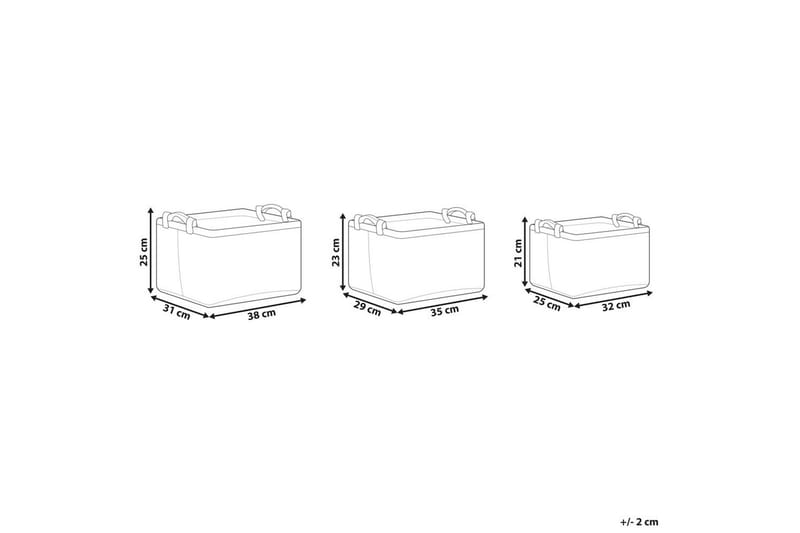Kori Baysai setti, 3 kpl - Säilytys - Piensäilytys - Säilytyskorit