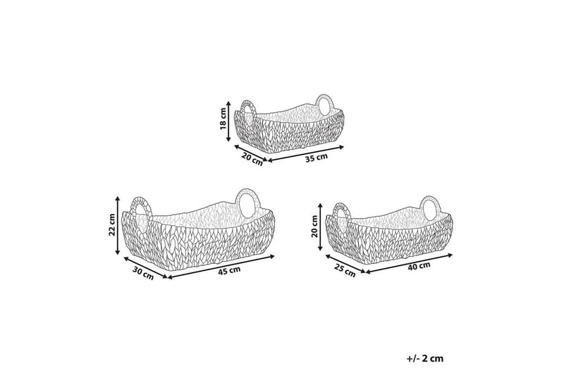 Kori Campha sarja, 3 kpl - Säilytys - Piensäilytys - Säilytyskorit