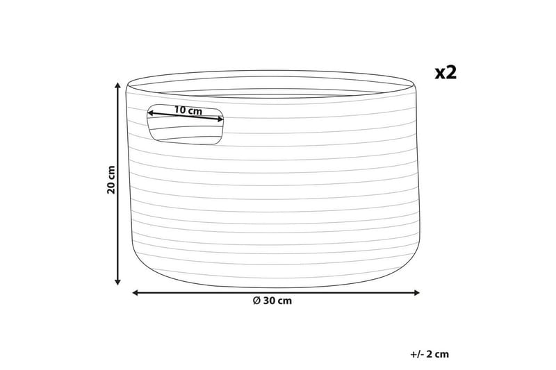 Kori Chiniot 2 kpl Beige/luonnollinen - Beige/luonnollinen - Säilytys - Piensäilytys - Säilytyskorit