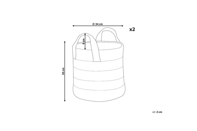 Kori Gerede setti, 2 kpl - Säilytys - Piensäilytys - Säilytyskorit