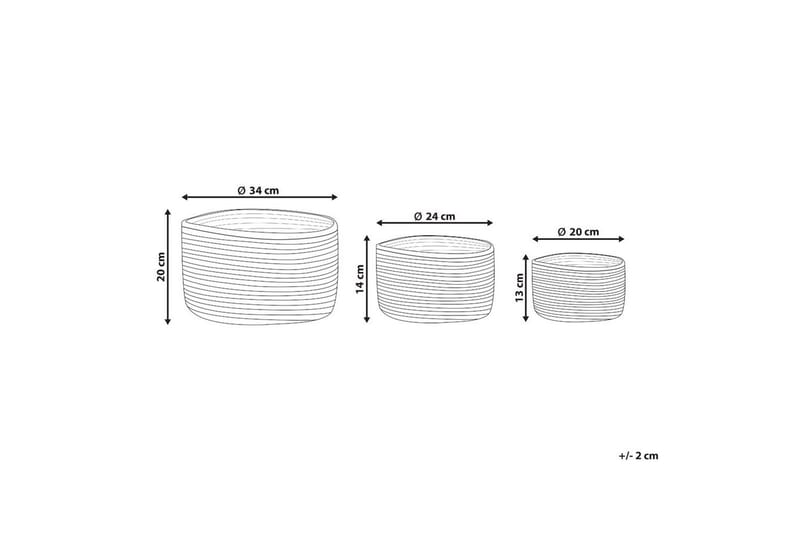 Kori Kahu sarja 3 kpl - Säilytys - Piensäilytys - Säilytyskorit