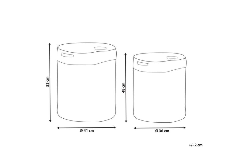 Kori Kardh setti 2 kpl - Säilytys - Piensäilytys - Säilytyskorit