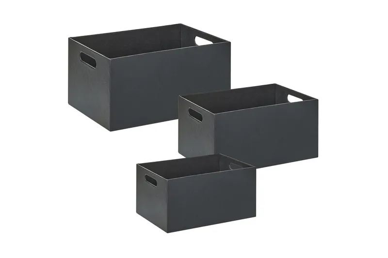 Kori Larsa sarja 3 Harmaa - Harmaa - Säilytys - Piensäilytys - Säilytyskorit - Lankakori