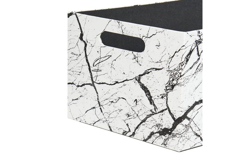 Kori Larsa sarja 3 Valkoinen/Musta - Valkoinen/Musta - Säilytys - Piensäilytys - Säilytyskorit