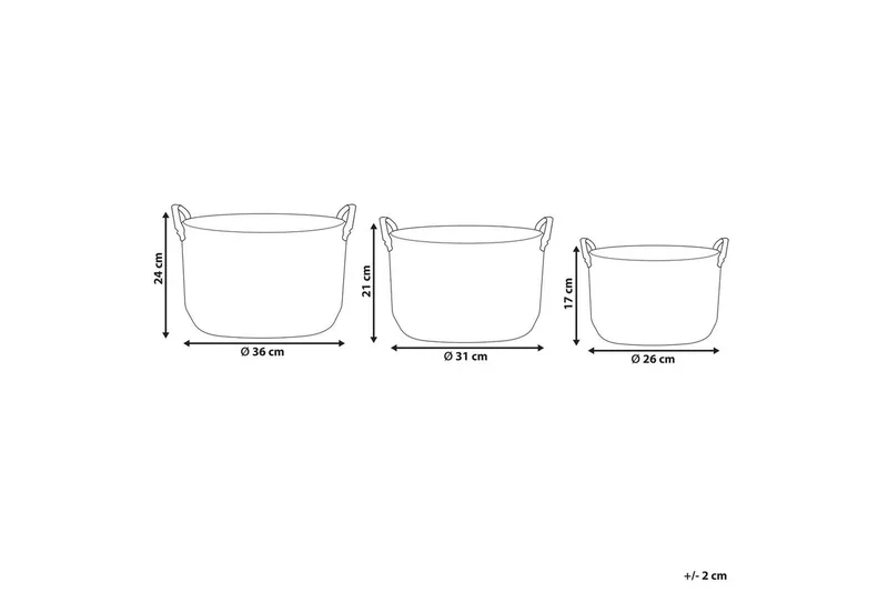 Kori Sayjar setti 3 - Säilytys - Piensäilytys - Säilytyskorit