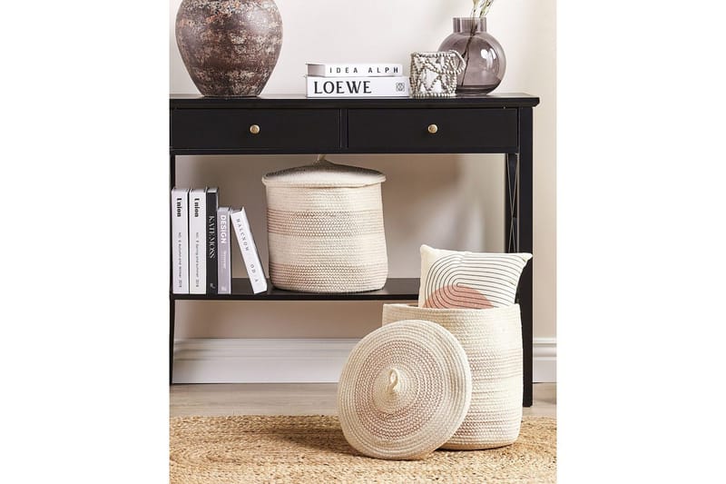 Kori Silopi 2 kappaleen setti Beige, Oranssi - Beige, Oranssi - Säilytys - Piensäilytys - Säilytyskorit