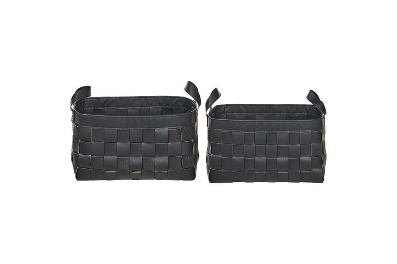 Kori Sippar-sarja, 2 kpl Musta - Musta - Säilytys - Piensäilytys - Säilytyskorit