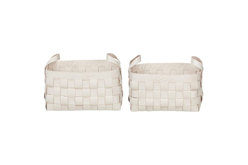 Kori Sippar-sarja, 2 kpl Valkoinen - Valkoinen - Säilytys - Piensäilytys - Säilytyskorit