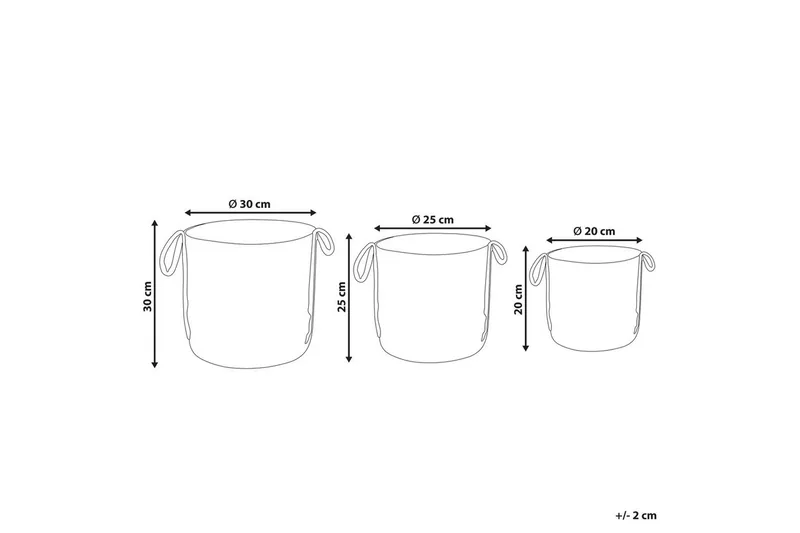 Kori Wadh setti 3 - Säilytys - Piensäilytys - Säilytyskorit