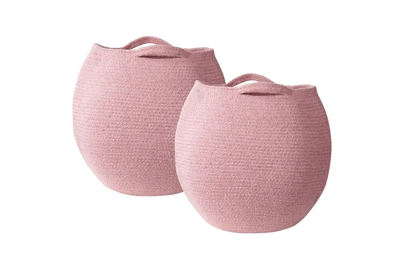 Kori Panjgur, 2 kpl Vaaleanpunainen - Vaaleanpunainen - Säilytys - Piensäilytys - Säilytyskorit