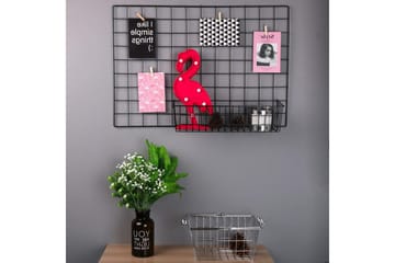 Decoratiivinen Metallinen Seinäkoriste 16x38 - Säilytys - Piensäilytys - Säilytyskorit - Lankakori