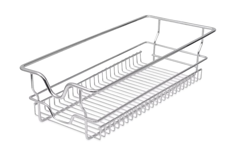 Ulosvedettävät ritilälaatikot 2 kpl 300mm hopea - Hopea - Lankakori