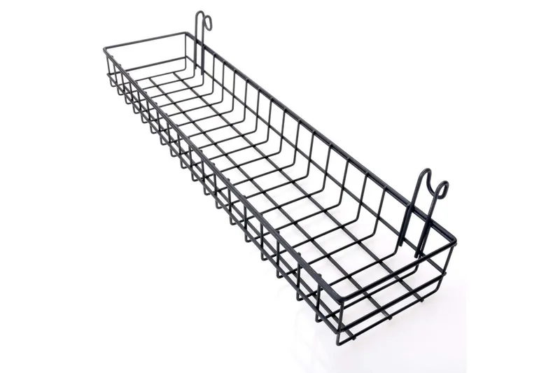 Metallikori Seinä - Musta - Säilytys - Piensäilytys - Säilytyskorit - Lankakori