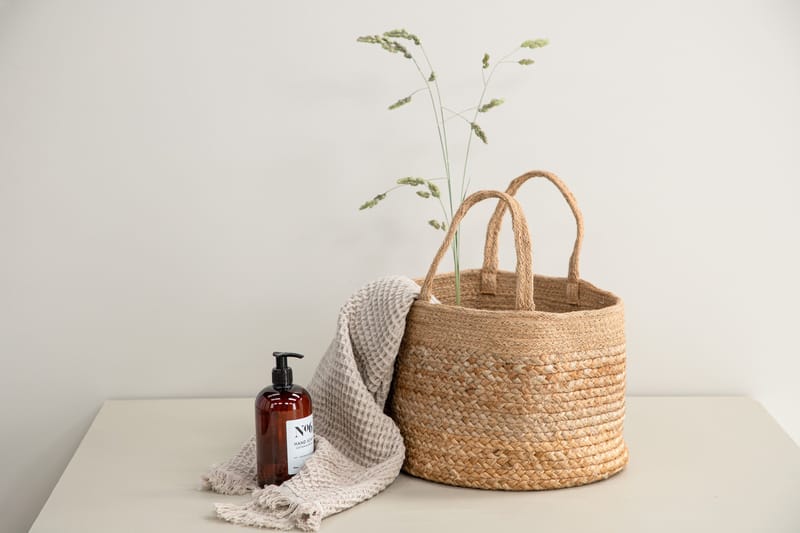 Mumbai Kori Pyöreä - Luonnonväri - Säilytys - Piensäilytys - Säilytyskorit