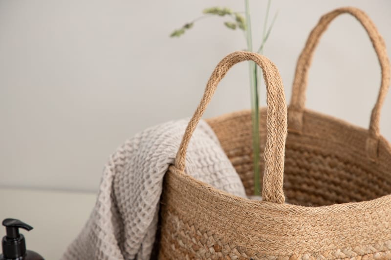 Mumbai Kori Pyöreä - Luonnonväri - Säilytys - Piensäilytys - Säilytyskorit