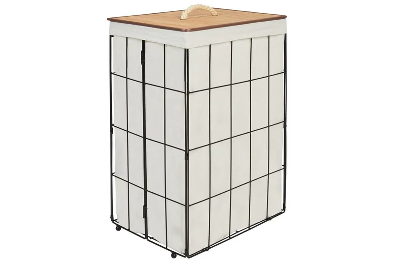 Pyykkikorit Mirissa Musta/Valkoinen/Vaalea Puu, Musta/Valkoinen/Vaalea Puu