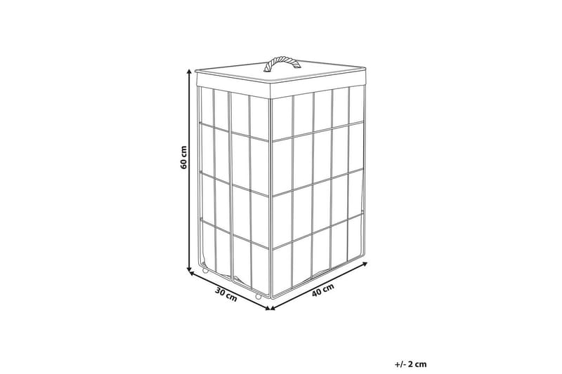 Pyykkikorit Mirissa Musta/Valkoinen/Vaalea Puu - Musta/Valkoinen/Vaalea Puu - Talo & remontointi - Keittiö & kylpyhuone - Keittiö & kodinhoitohuone - Kuivaus & pesutarvikkeet - Pyykkikori