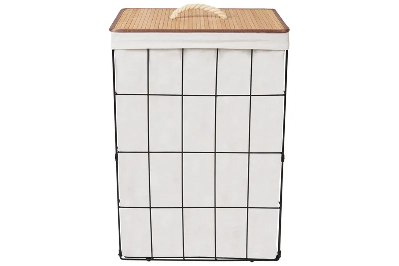 Pyykkikorit Mirissa Musta/Valkoinen/Vaalea Puu - Musta/Valkoinen/Vaalea Puu - Talo & remontointi - Keittiö & kylpyhuone - Keittiö & kodinhoitohuone - Kuivaus & pesutarvikkeet - Pyykkikori