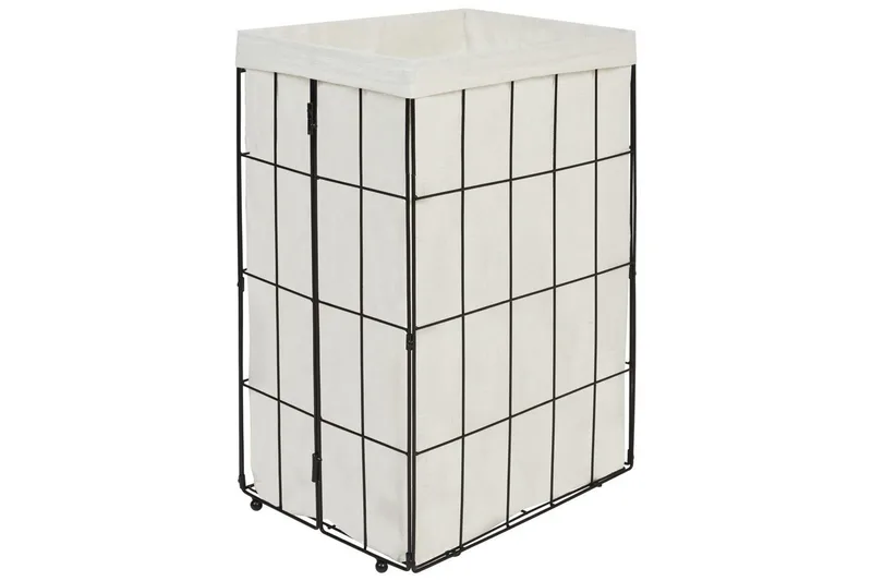 Pyykkikorit Mirissa Musta/Valkoinen/Vaalea Puu - Musta/Valkoinen/Vaalea Puu - Talo & remontointi - Keittiö & kylpyhuone - Keittiö & kodinhoitohuone - Kuivaus & pesutarvikkeet - Pyykkikori