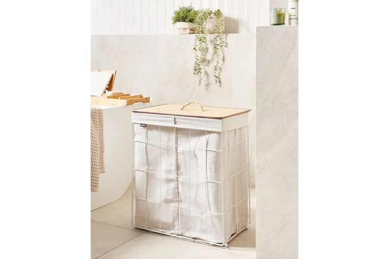Pyykkikorit Mirissa Valkoinen/vaalea puu - Valkoinen/vaalea puu - Talo & remontointi - Keittiö & kylpyhuone - Keittiö & kodinhoitohuone - Kuivaus & pesutarvikkeet - Pyykkikori