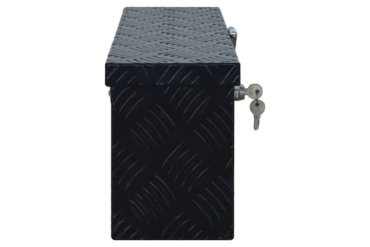Alumiinilaatikko 485x140x200mm musta - Musta - Säilytyslaatikko - Laatikko
