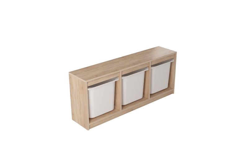 Alvora Säilytyslaatikot 132,3 cm - Luonnollinen/Valkoinen - Säilytys - Piensäilytys - Säilytyslaatikko