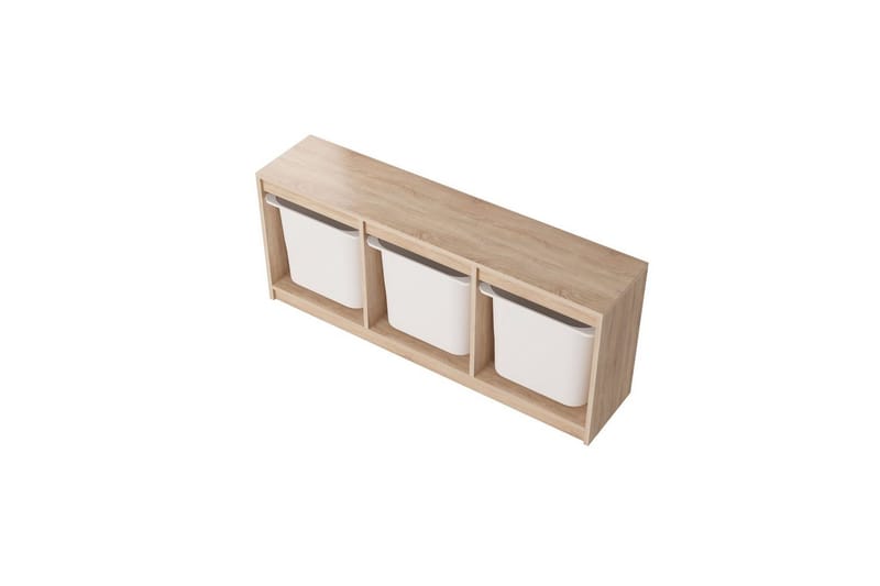 Alvora Säilytyslaatikot 132,3 cm - Luonnollinen/Valkoinen - Säilytys - Piensäilytys - Säilytyslaatikko