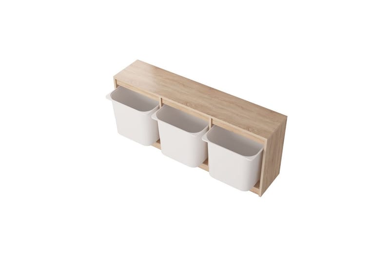 Alvora Säilytyslaatikot 132,3 cm - Luonnollinen/Valkoinen - Säilytys - Piensäilytys - Säilytyslaatikko