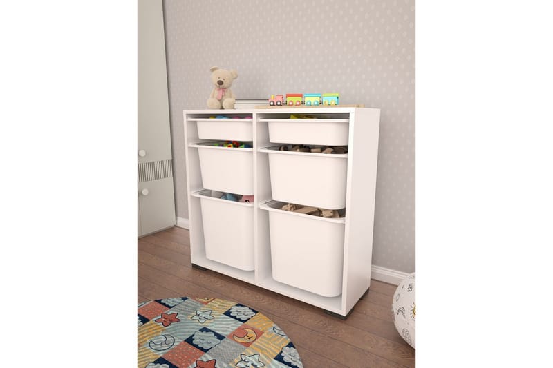 Carla Säilytyslaatikot 90 cm - Valkoinen - Säilytys - Piensäilytys - Säilytyslaatikko