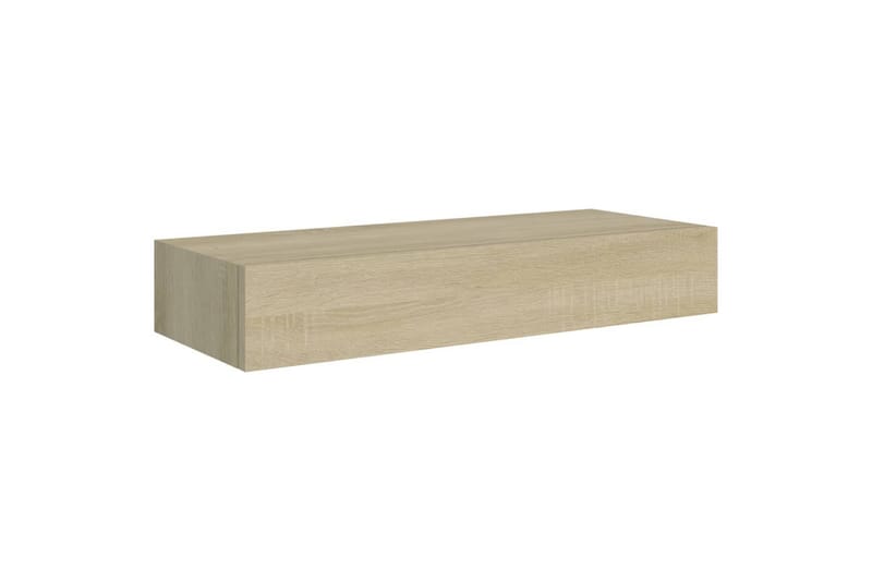 Laatikkohyllyt seinälle 2 kpl tammi 60x23,5x10 cm MDF - Ruskea - Säilytyslaatikko - Laatikko