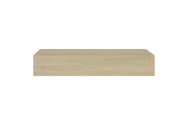 Laatikkohyllyt seinälle 2 kpl tammi 60x23,5x10 cm MDF - Ruskea - Säilytyslaatikko - Laatikko