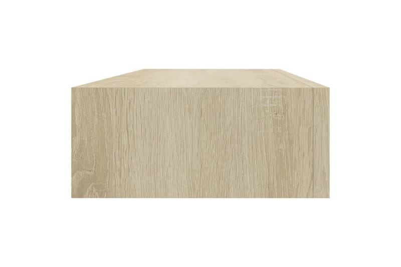 Laatikkohyllyt seinälle 2 kpl tammi 60x23,5x10 cm MDF - Ruskea - Säilytyslaatikko - Laatikko