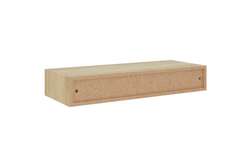 Laatikkohyllyt seinälle 2 kpl tammi 60x23,5x10 cm MDF - Ruskea - Säilytyslaatikko - Laatikko