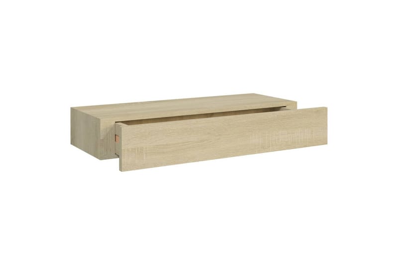 Laatikkohyllyt seinälle 2 kpl tammi 60x23,5x10 cm MDF - Ruskea - Säilytyslaatikko - Laatikko