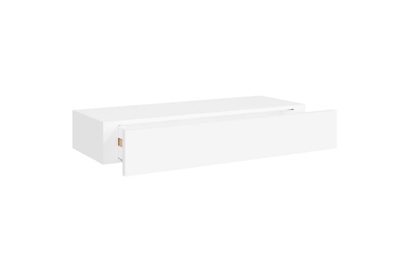 Laatikkohyllyt seinälle 2 kpl valkoinen 60x23,5x10 cm MDF - Valkoinen - Säilytys - Piensäilytys - Säilytyslaatikko