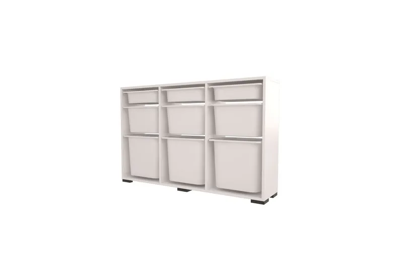 Monikäyttöinen kaappi Belna Valkoinen - Valkoinen - Säilytys - Piensäilytys - Säilytyslaatikko