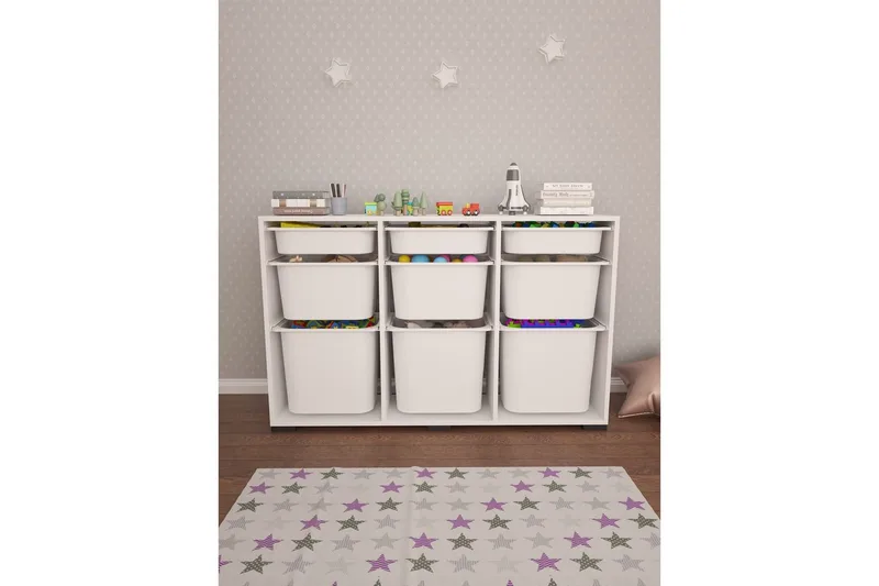 Monikäyttöinen kaappi Belna Valkoinen - Valkoinen - Säilytys - Piensäilytys - Säilytyslaatikko