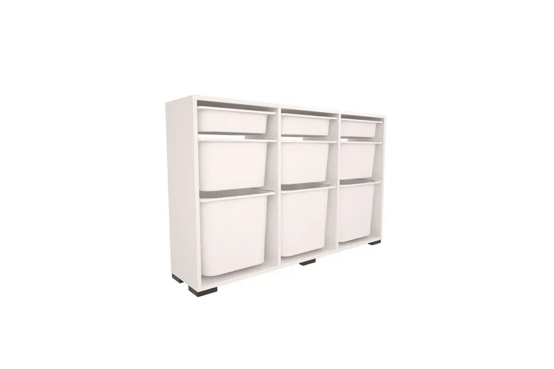 Monikäyttöinen kaappi Belna Valkoinen - Valkoinen - Säilytys - Piensäilytys - Säilytyslaatikko