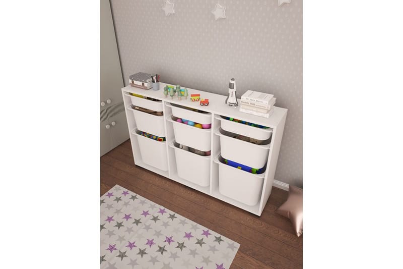 Monikäyttöinen kaappi Belna Valkoinen - Valkoinen - Säilytys - Piensäilytys - Säilytyslaatikko