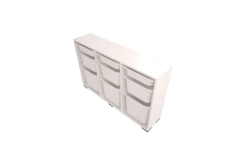 Monikäyttöinen kaappi Belna Valkoinen - Valkoinen - Säilytys - Piensäilytys - Säilytyslaatikko