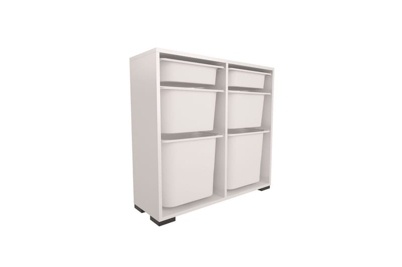 Monikäyttöinen kaappi Carla Valkoinen - Valkoinen - Säilytys - Piensäilytys - Säilytyslaatikko