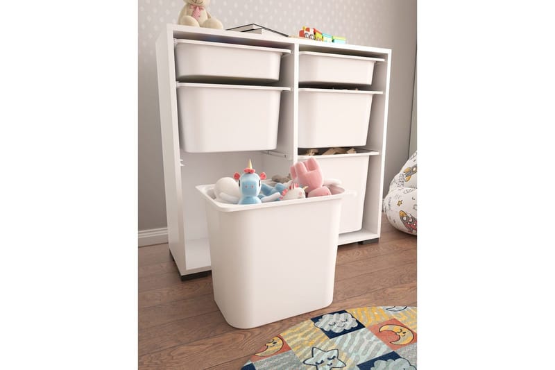 Monikäyttöinen kaappi Carla Valkoinen - Valkoinen - Säilytys - Piensäilytys - Säilytyslaatikko